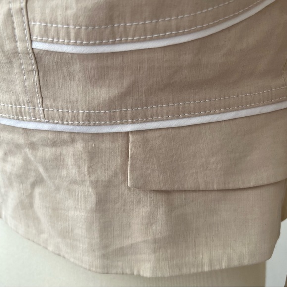 Bebe Linen Sandshell Blazer - Picture 3 of 9